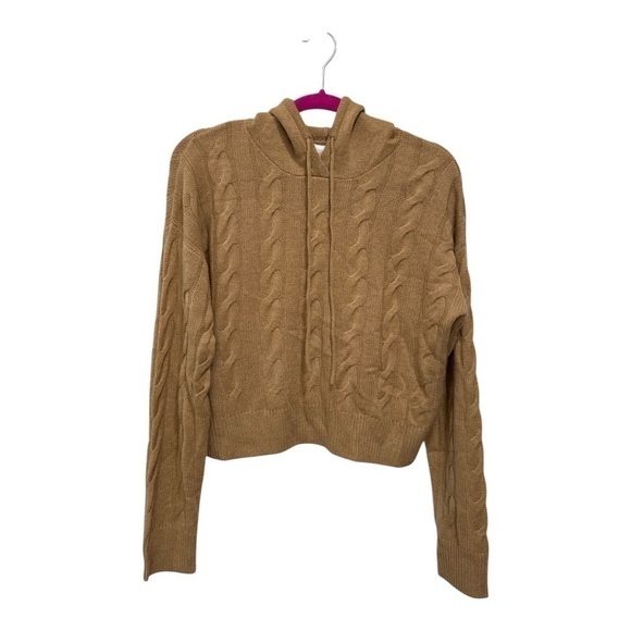 Lord & Taylor W. Cashmere Scout Cashmere Cable Knit Hoodie size M New with tag - Picture 8 of 14